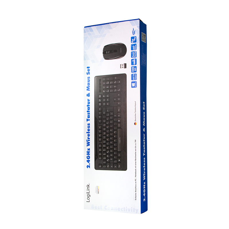 LogiLink ID0194 keyboard Mouse included RF Wireless Black – image 8