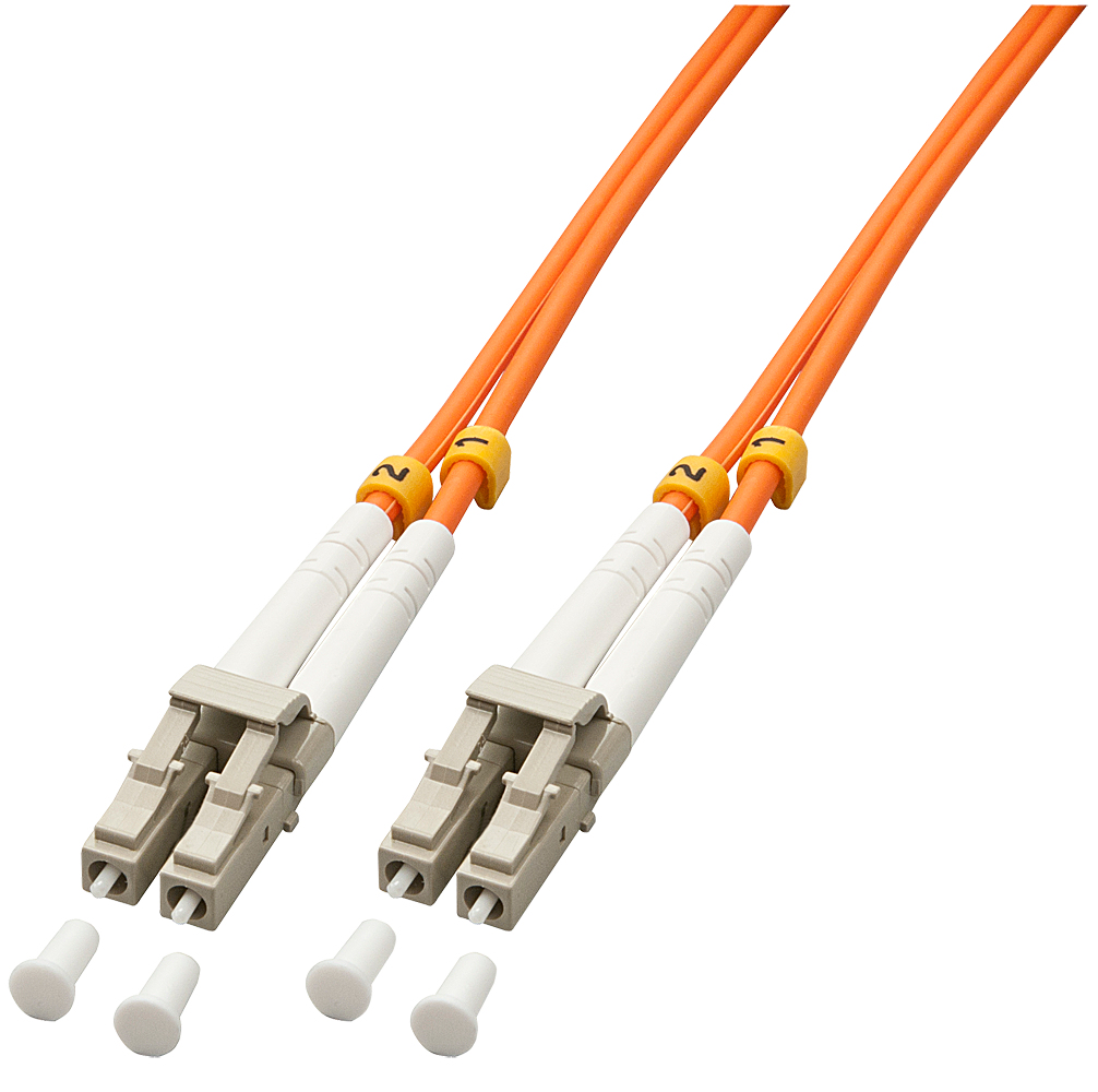 CAVO FIBRA OTTICA DUPLEX LC/LC 1M