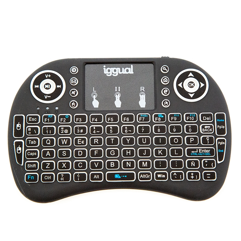 iggual IGG317013 keyboard Universal RF Wireless QWERTY Spanish Black – image 1