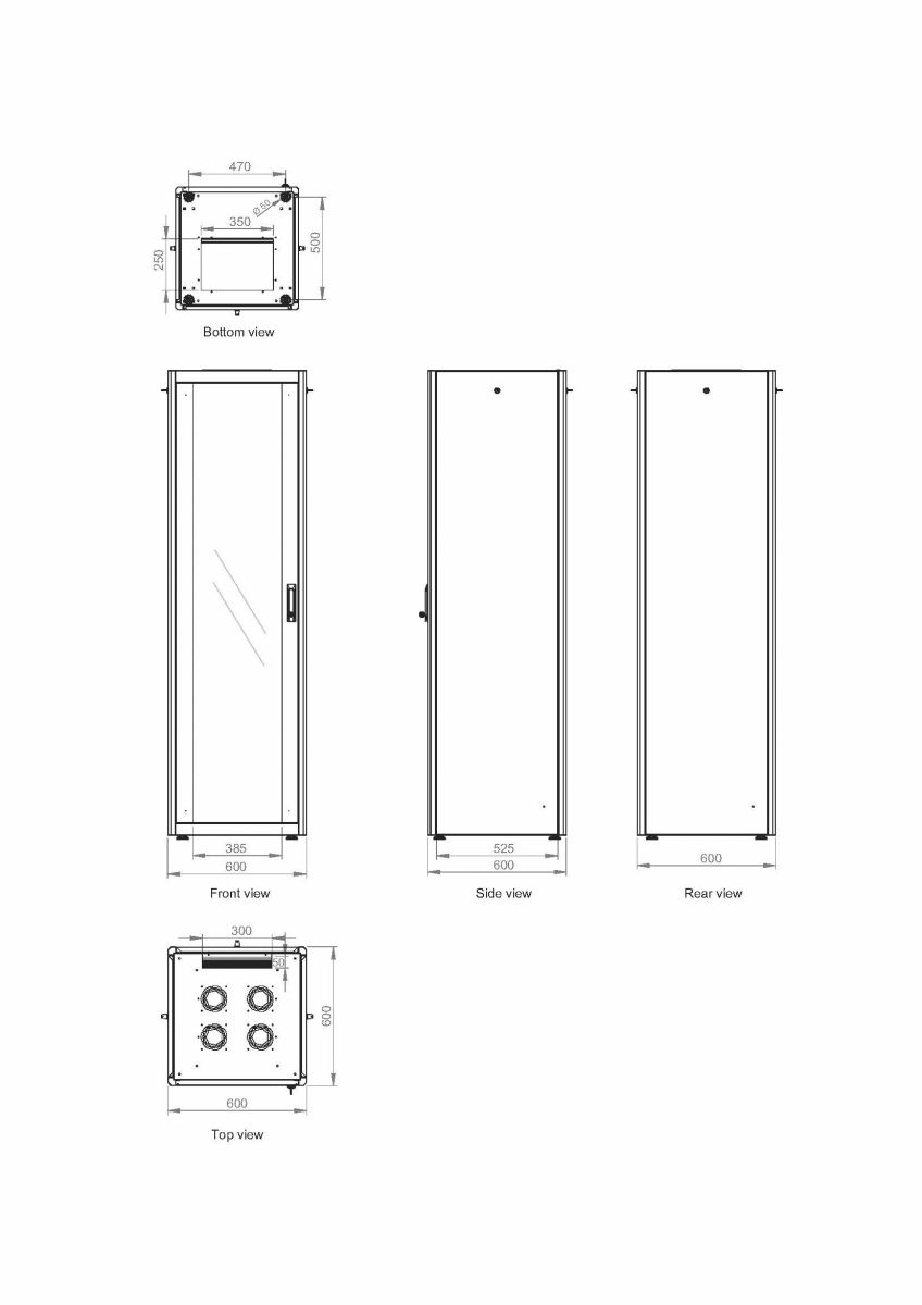 Equip Basic Flex 19' Cabinet, 22U – image 9