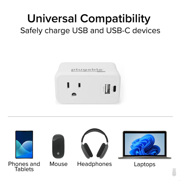 Plugable Technologies PS1-CA1 mobile device charger Universal White AC Fast charging Indoor – image 5