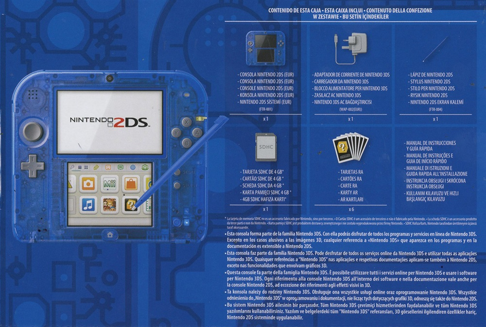 Nintendo Console 2ds Blu Trasparente – image 2
