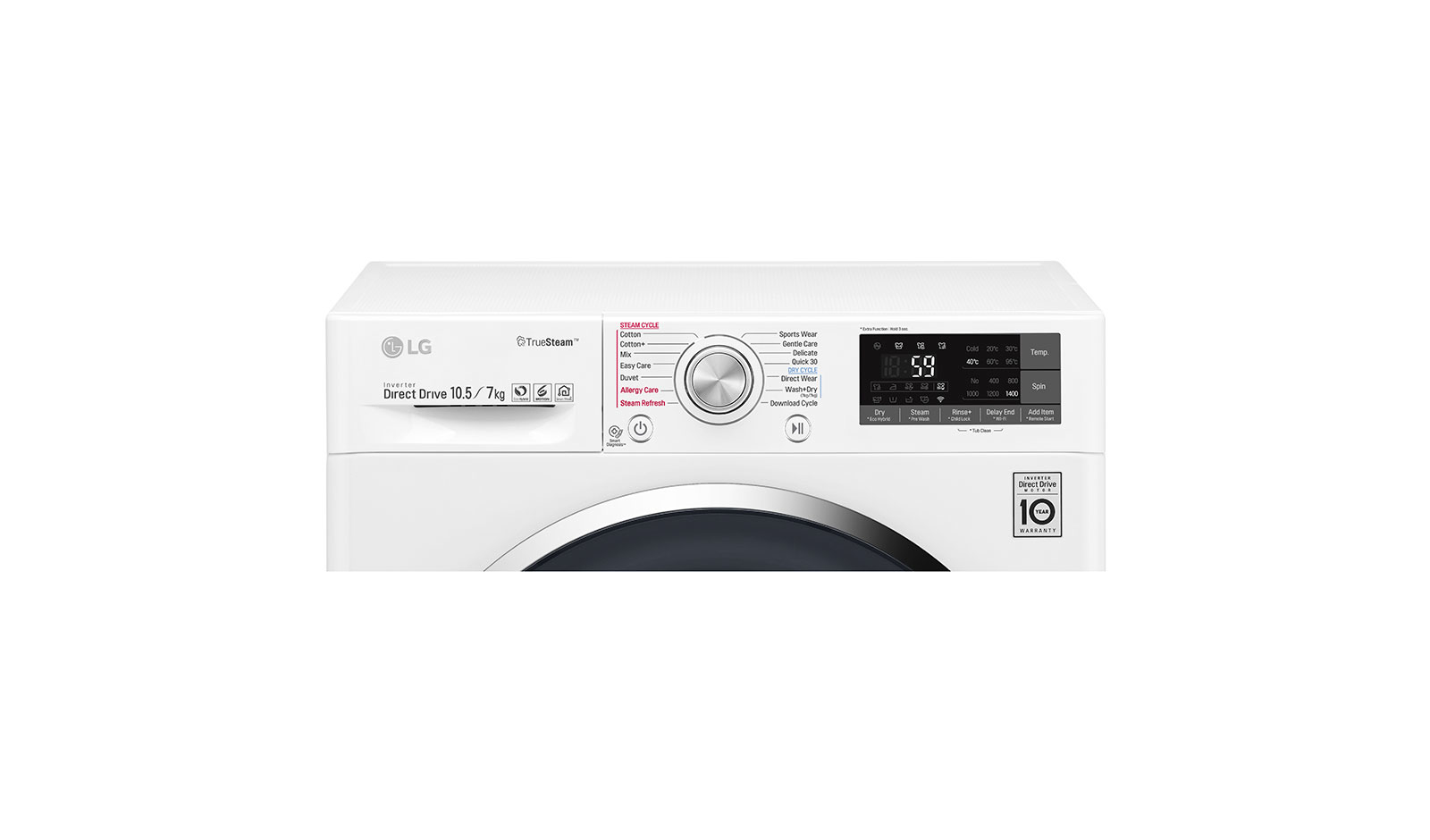 LG F4J8JHP2W washing machine Front-load – image 7