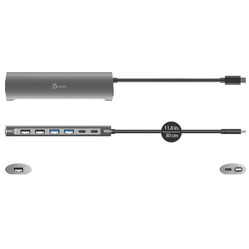 j5create USB-C 7-Port HUB 5A2C – image 3
