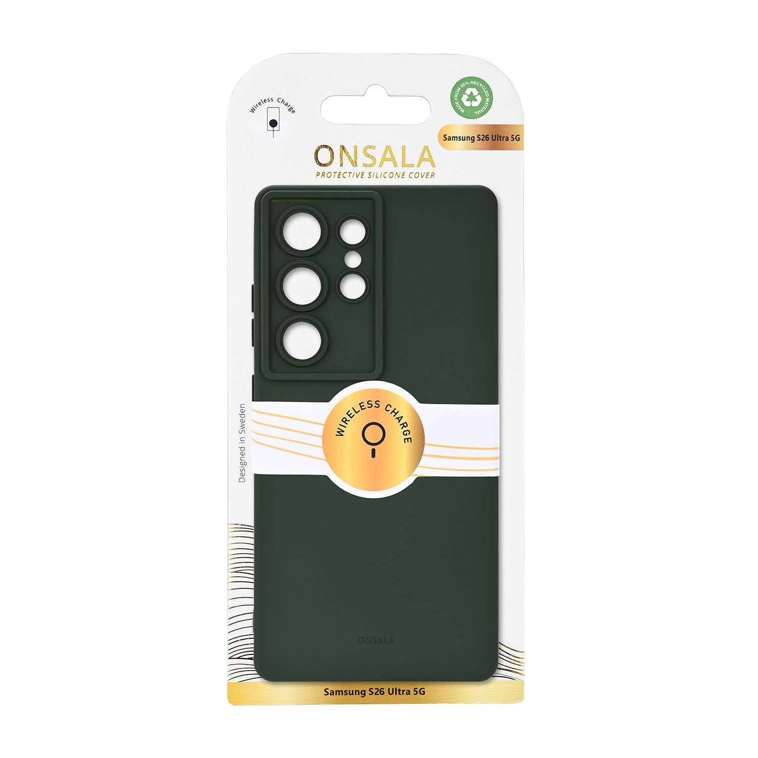 Onsala Phone Case with Silicone Feel Olive Green - Samsung Galaxy S26 Ultra – image 2