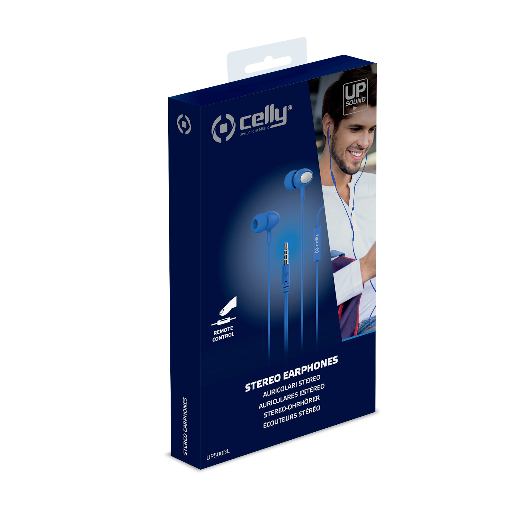 Celly UP500 Headset Wired In-ear Calls/Music Blue – image 4