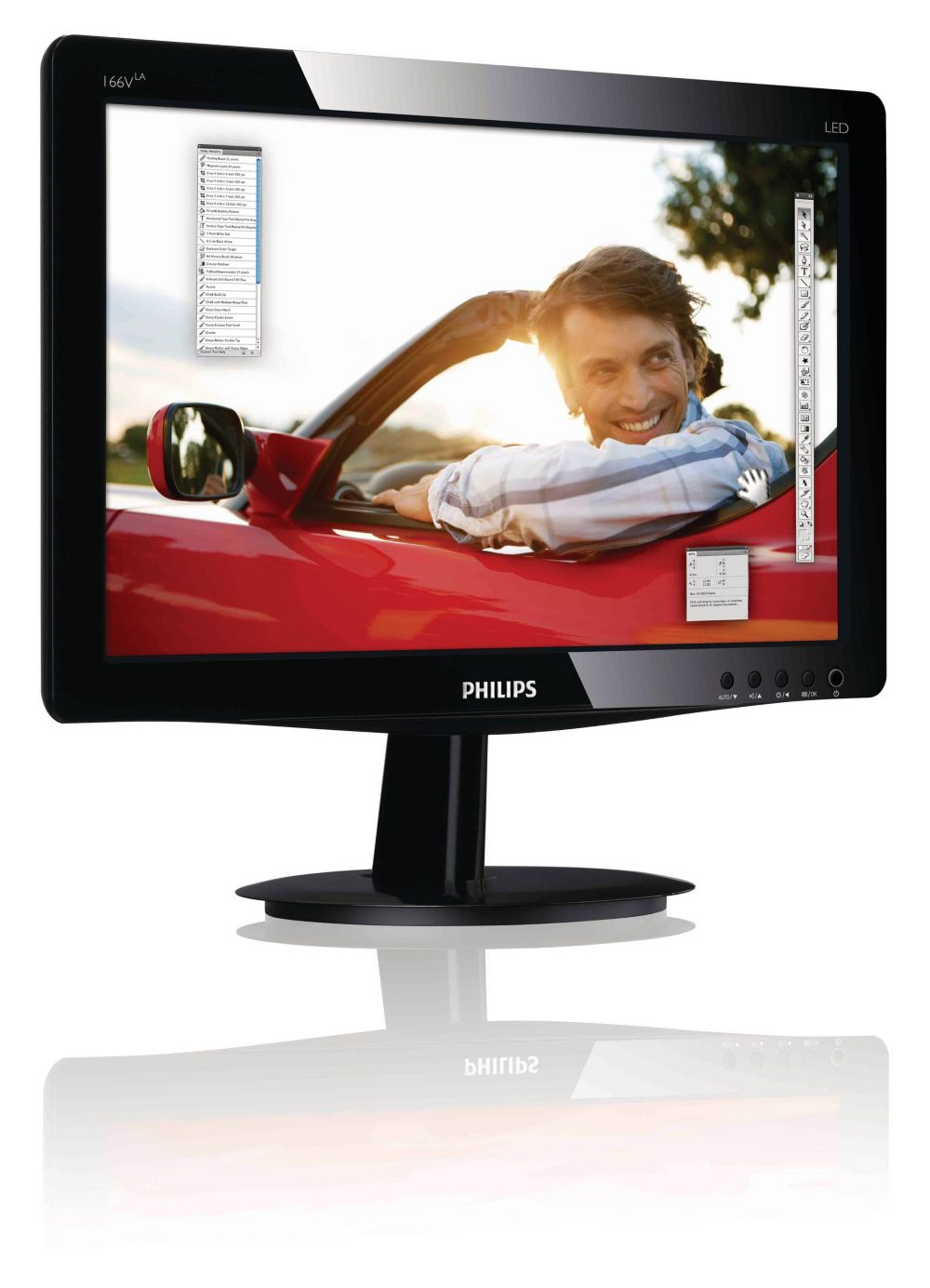 Philips LED-Monitor 166V3LAB/01 