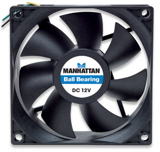 Manhattan 701747 computer cooling system Fan 8 cm Black image 3