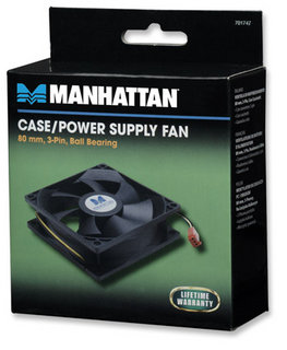 Manhattan 701747 computer cooling system Fan 8 cm Black image 4