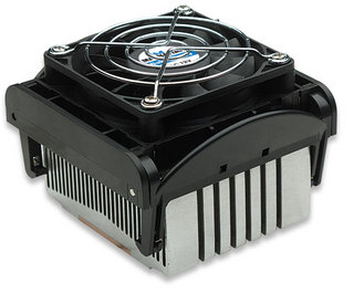 Manhattan 701785 computer cooling system Processor Cooler 7 cm Black, Silver image 2