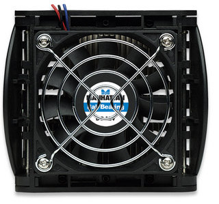 Manhattan 701785 computer cooling system Processor Cooler 7 cm Black, Silver image 3