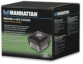 Manhattan 701785 computer cooling system Processor Cooler 7 cm Black, Silver image 4