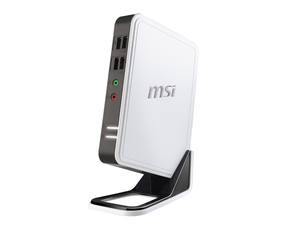 MSI Wind Box DC100 AMD E E-450 2 GB DDR3-SDRAM 320 GB Windows 7 Home Premium Mini PC White image 3