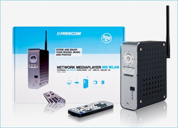 Freecom Network Drive Network MediaPlayer 450 WLAN 250GB external hard drive Wi-Fi 3.5″ USB 2.0 image 2