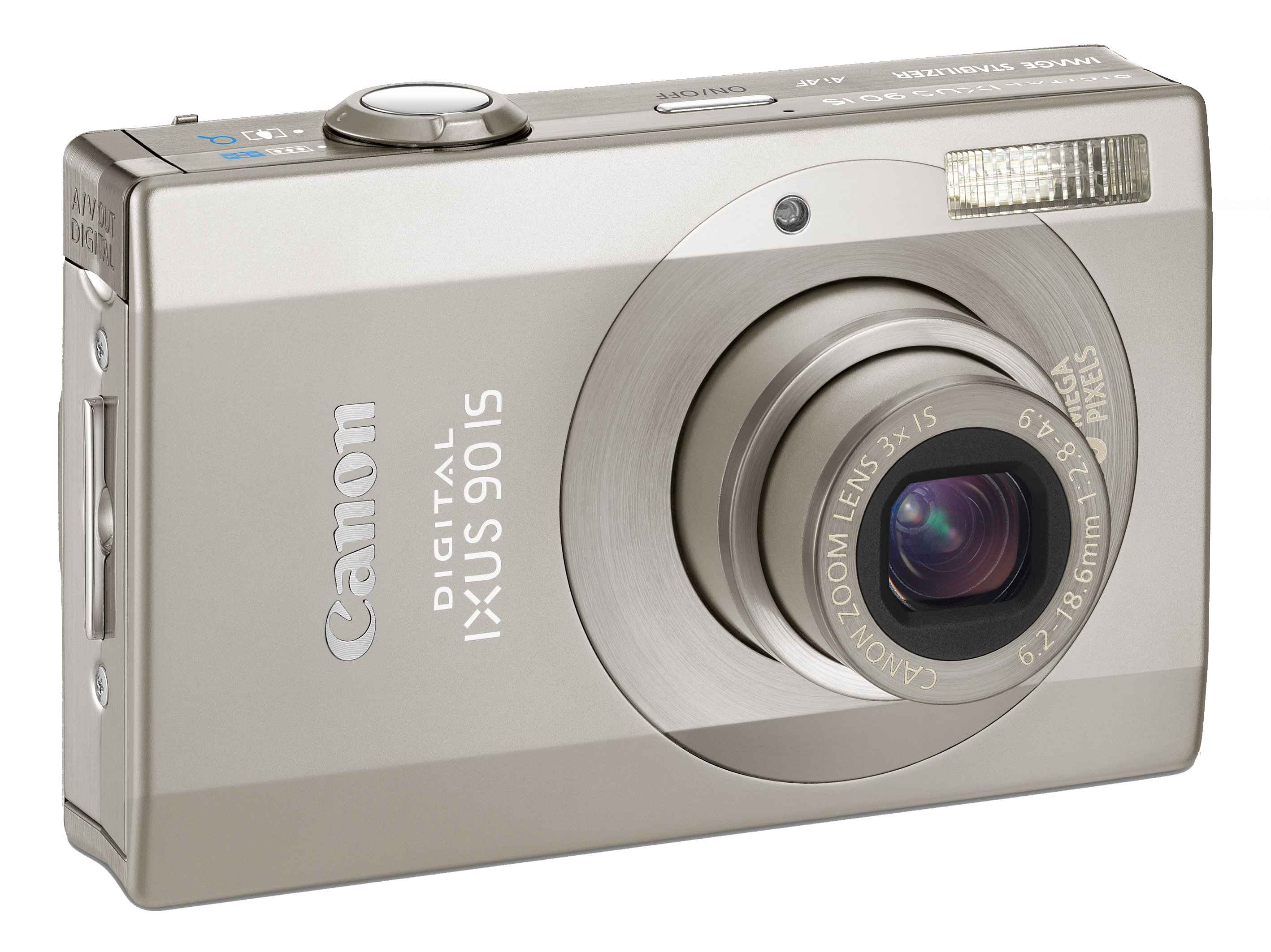 canon digital ixus 90 is 10 mp 1/2.3 ccd 3648 x 2736 像素 银色