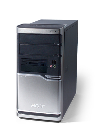 Acer Veriton M661 Intel® Core™2 Duo E4600 2 GB DDR2-SDRAM 320 GB Intel® GMA 3100 Windows XP Professional Tower PC image 3