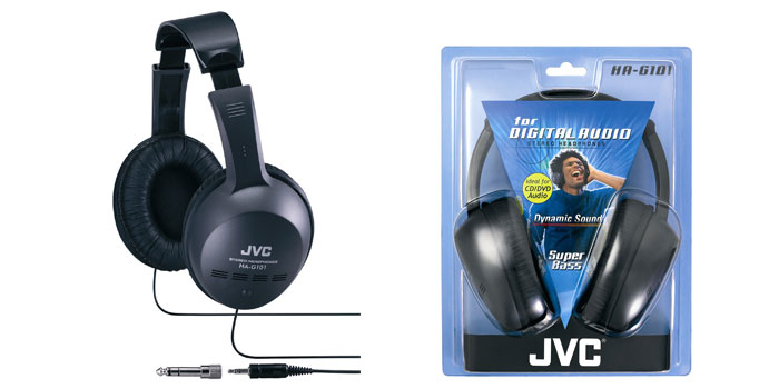 JVC HA-G101 Headphones Wired Head-band Music Black, Blue image 2