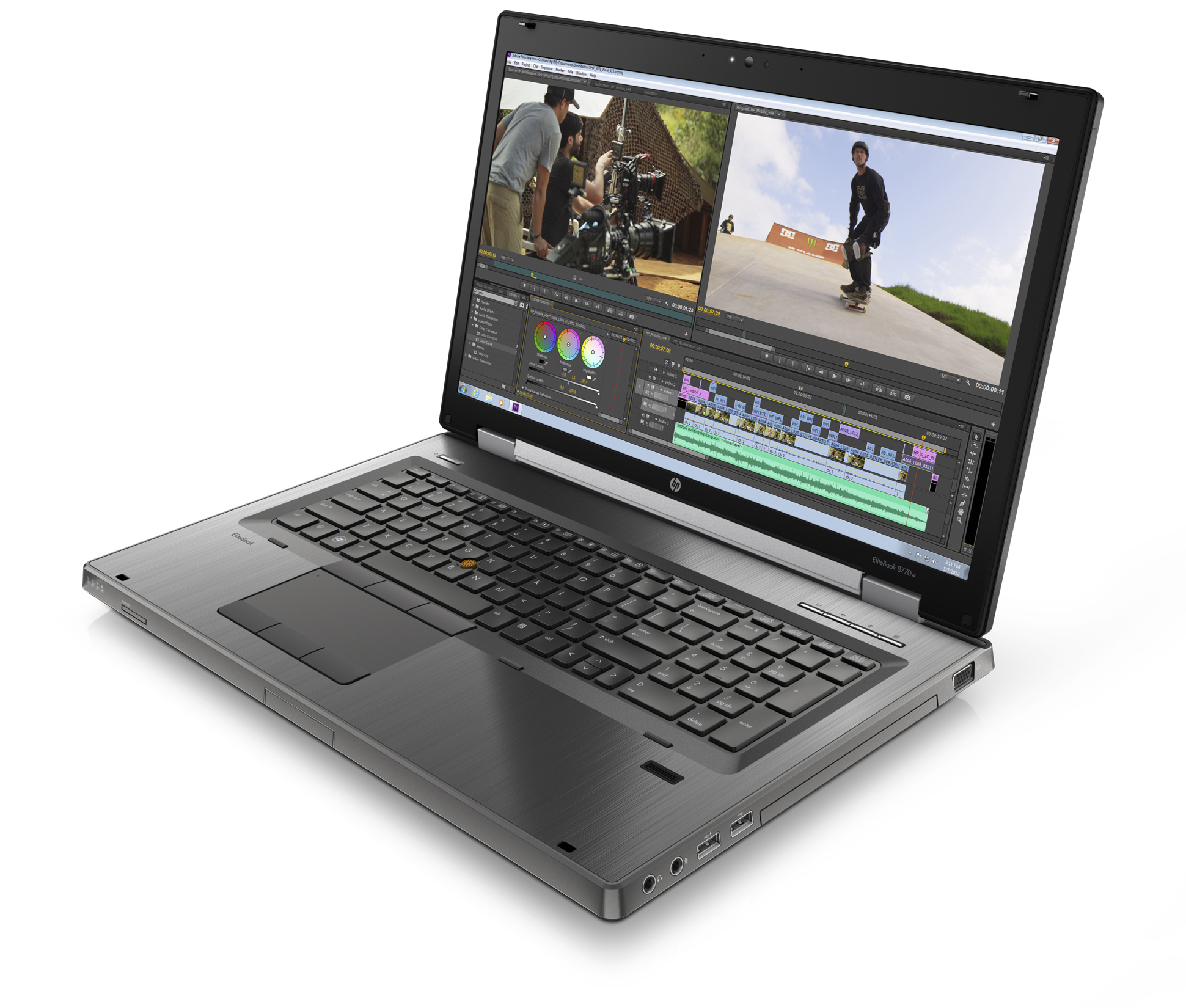 惠普elitebook 8770w 木炭, 灰色 43.9 cm (17.