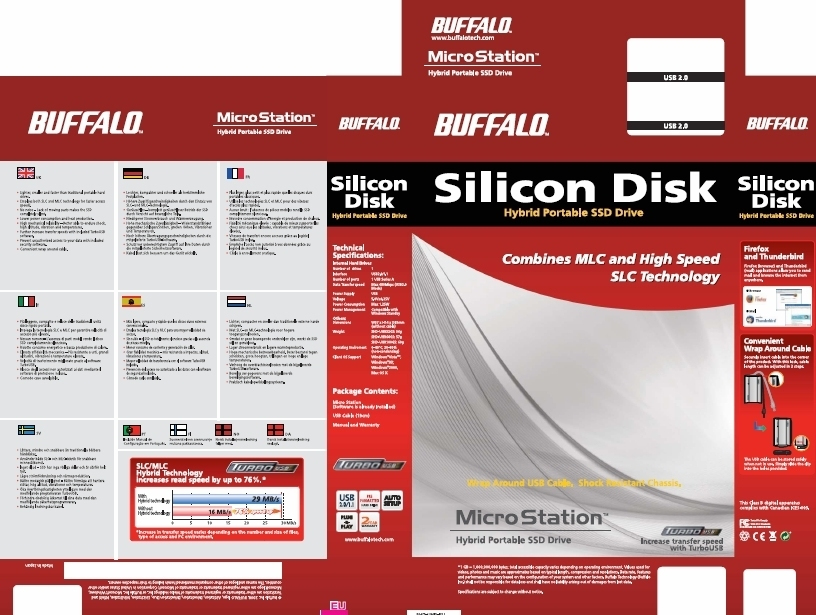 Buffalo MicroStation Portable Silicon Disk 32 GB USB 2.0 Aluminium image 3