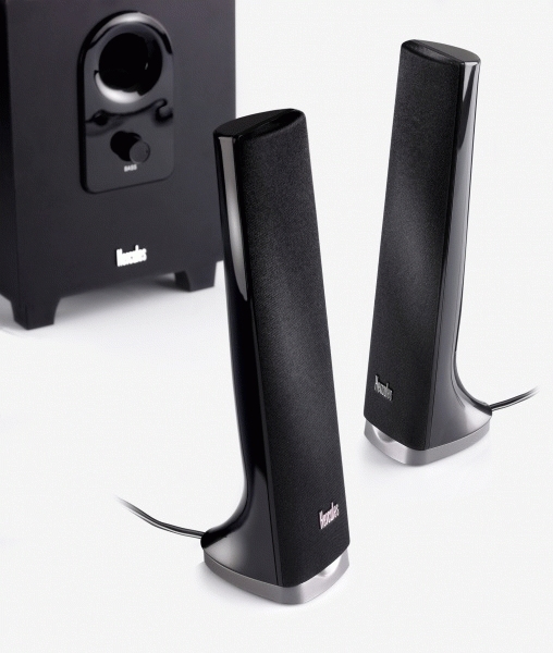 Hercules XPS 2.1 40 Slim + Tunes Explorer Wireless speaker set 32 W Black 2.1 channels 16 W image 2