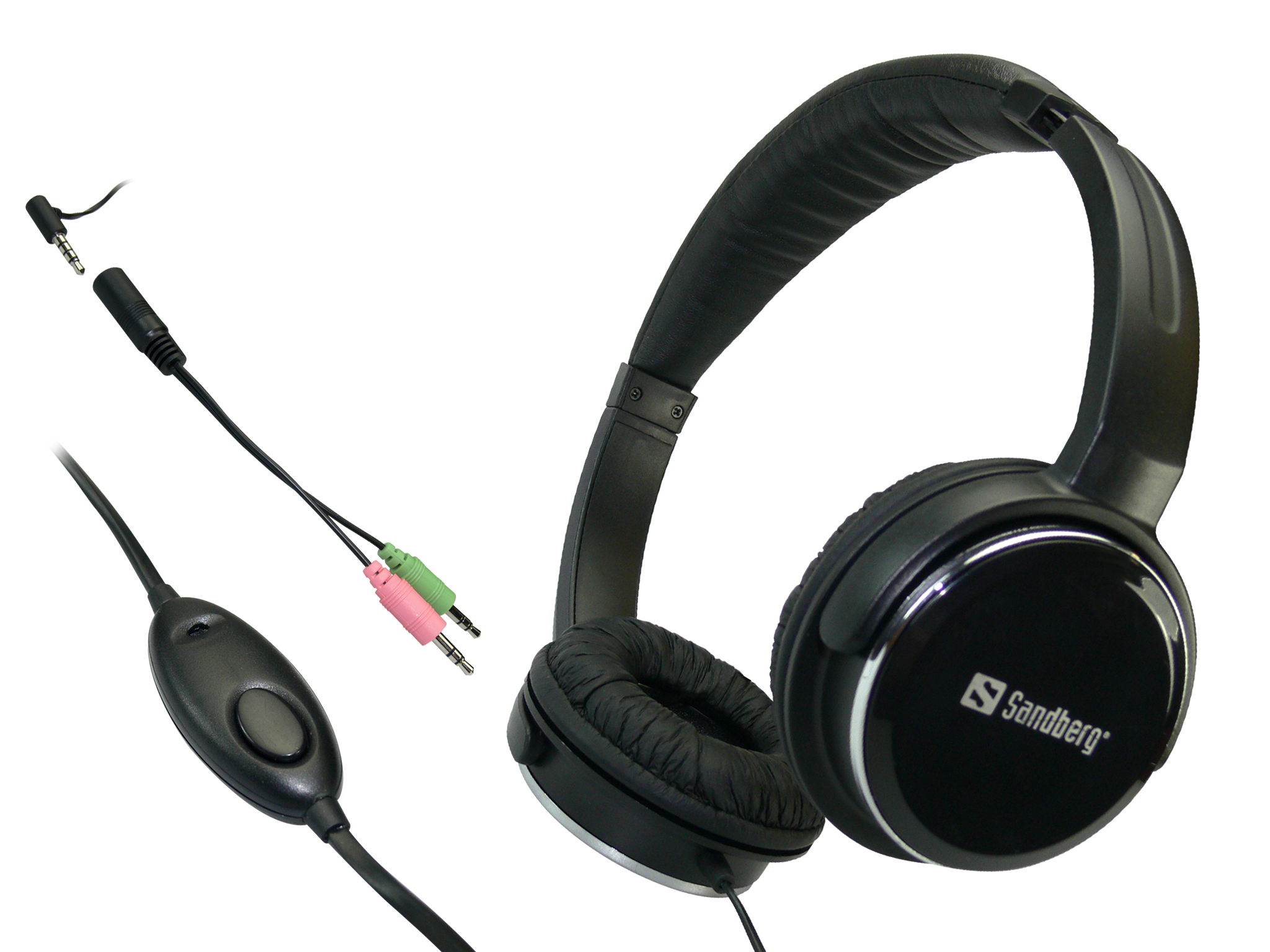 Sandberg Home'n Street Headset Black — vue 1 sur 3