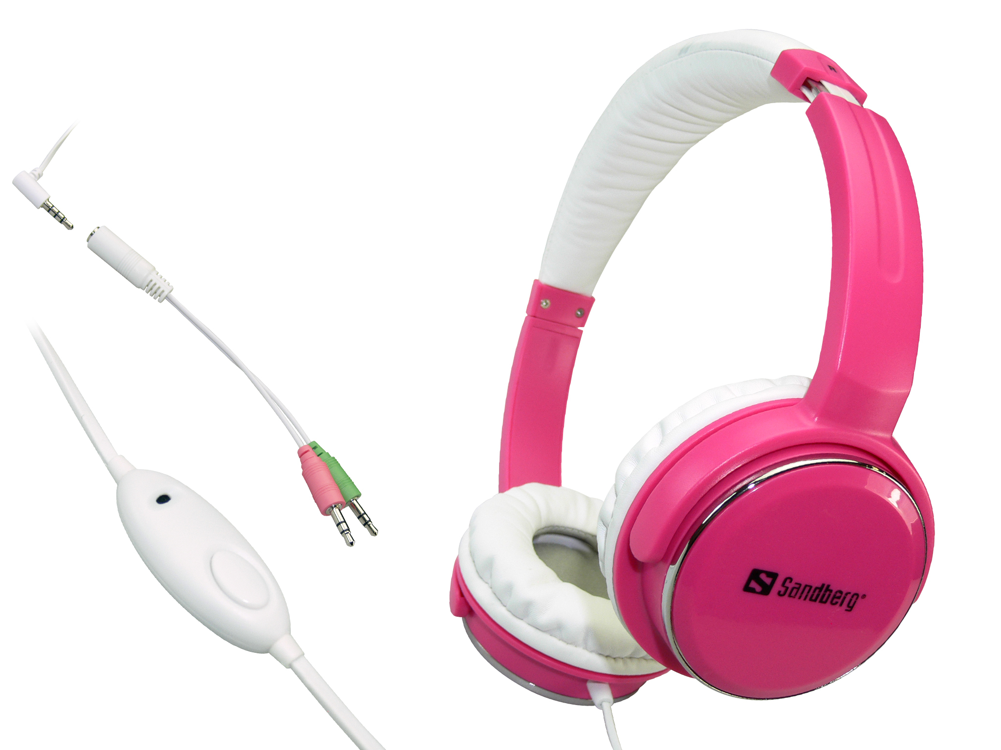 Sandberg Home'n Street Headset Pink — vue 1 sur 3