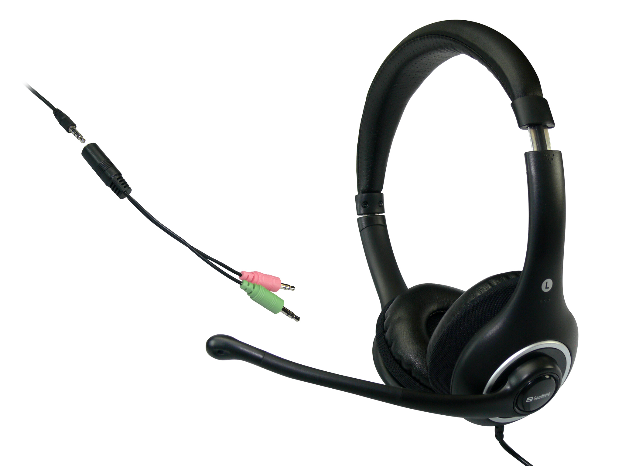 Sandberg Plug'n Talk Headset Black — vue 1 sur 2