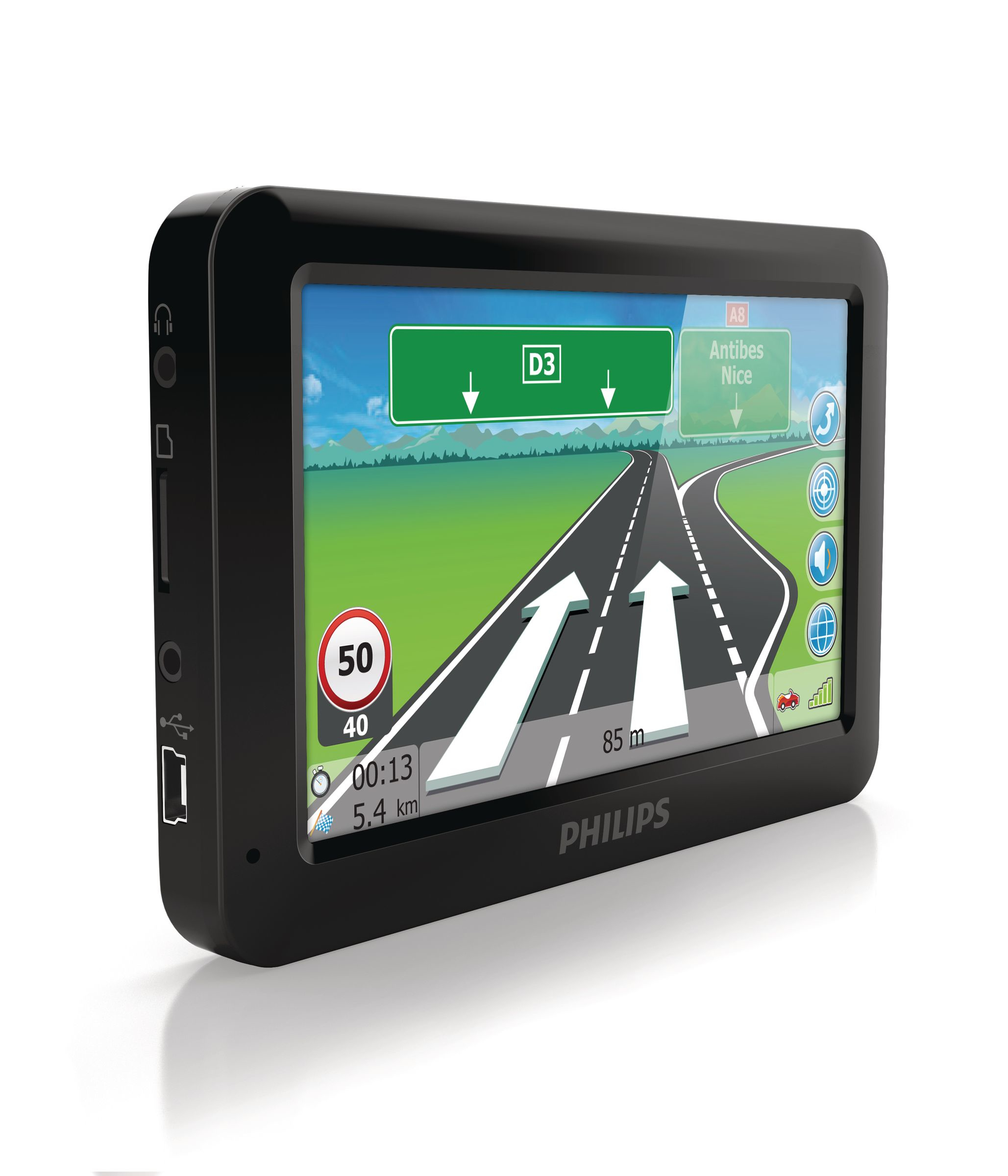 Philips PNS410BT/12 4.3" TFT Dokunmatik Ekranlı El Tipi GPS Navigasyon Cihazı