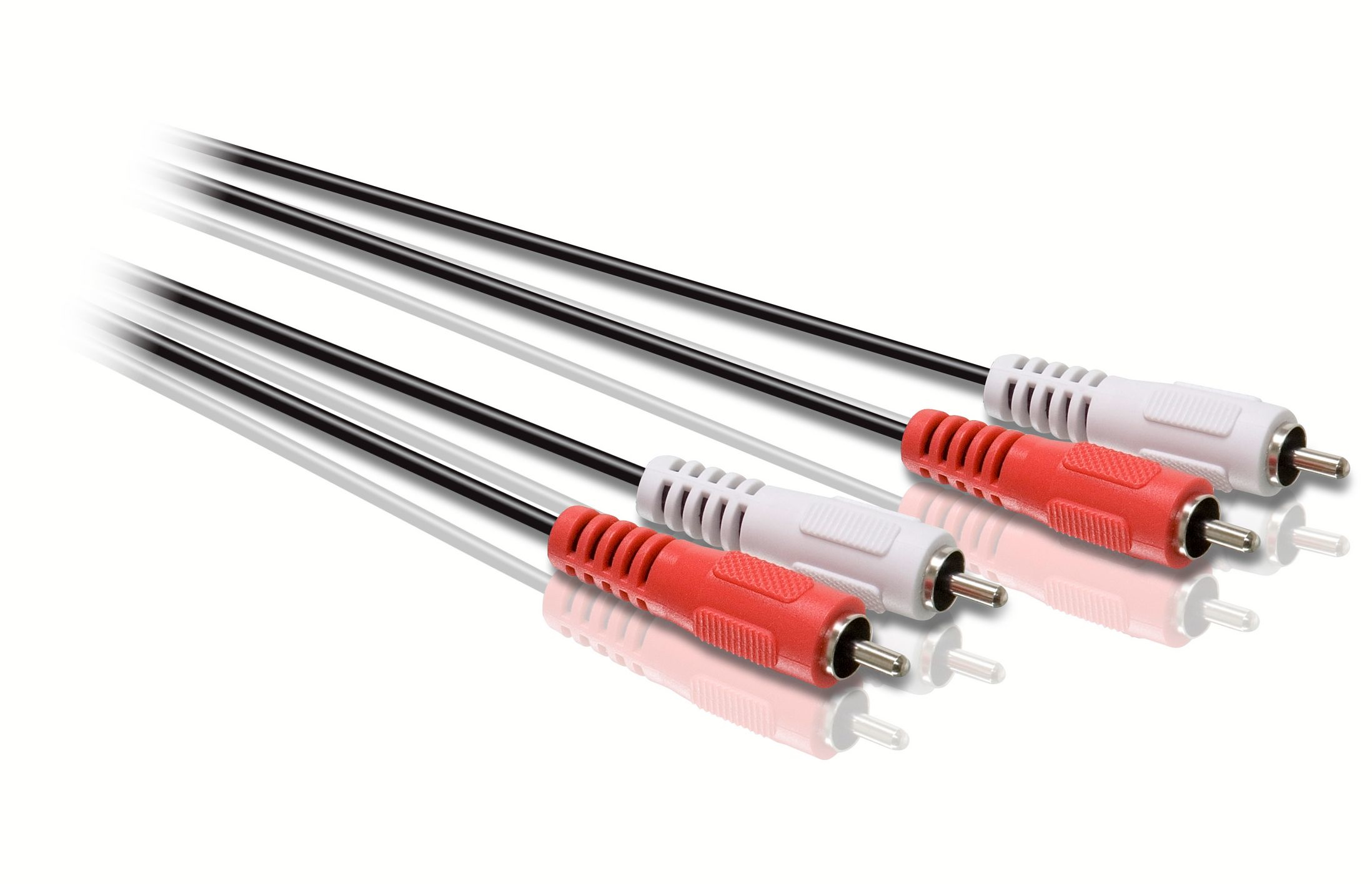 Philips SWA2797W/10 Ses Kablosu, 0,75 m, 2 x RCA Erkek - 2 x RCA Erkek, Siyah