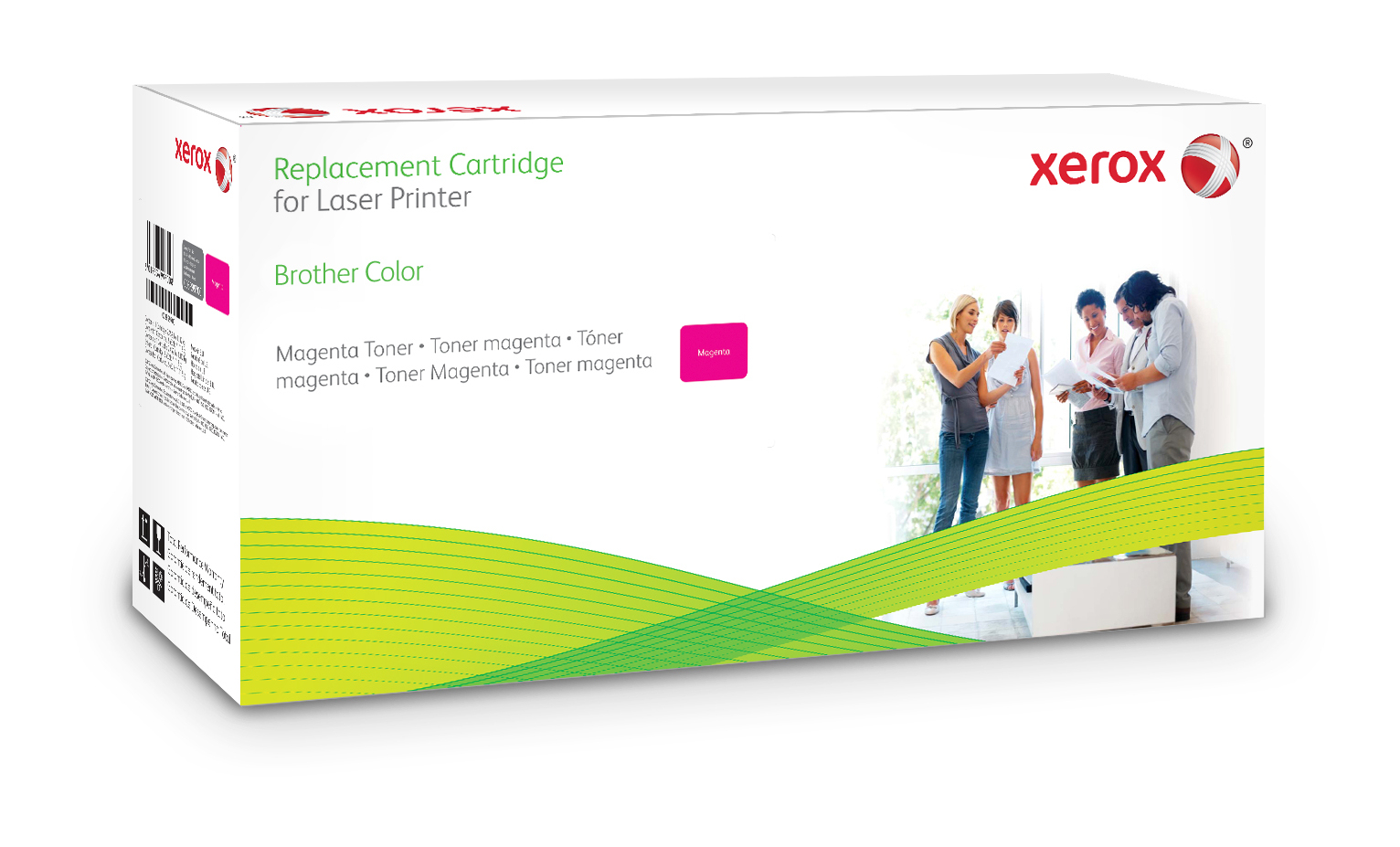 Xerox Magenta toner cartridge. Motsvarar Brother TN325M. Passar till Brother DPC-9055, DPC-9270/9270CDN, HL-4140/4140CN, HL-4570/4570CDW/4570CDWT, MFC-9460/9460CDN, MFC-9970/9970CDW