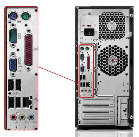 Lenovo ThinkCentre A58 Intel® Core™2 Duo E7400 2 GB DDR2-SDRAM 320 GB Intel® GMA 4500M Windows Vista Business Tower PC image 3