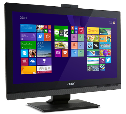 Acer Veriton Z4810G Intel® Core™ i3 i3-4150T 58.4 cm (23″) 1920 x 1080 pixels All-in-One PC 4 GB DDR3-SDRAM 500 GB HDD Windows 7 Professional Black image 1