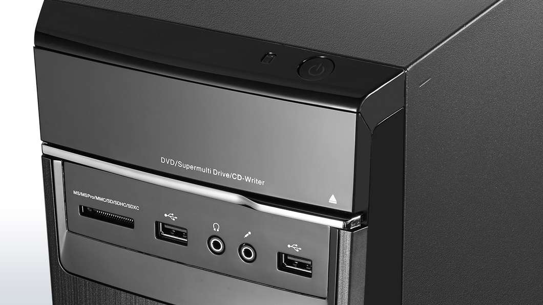 Lenovo IdeaCentre H50-55 AMD A8 A8-6500 8 GB DDR3-SDRAM 1 TB HDD AMD Radeon R7 240 Windows 8.1 Tower PC Brushed steel image 3