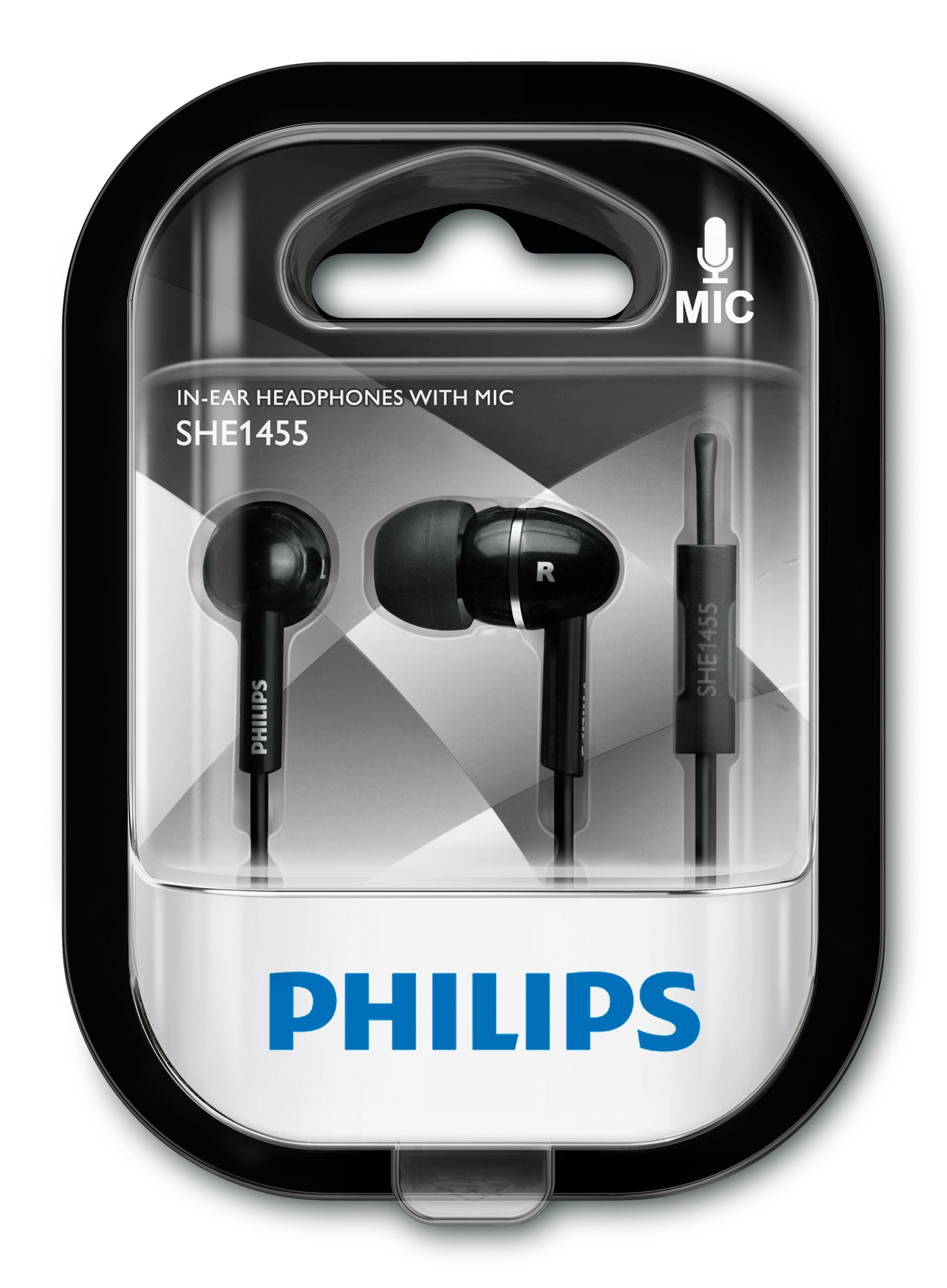 Philips SHE1455BK/10 — vue 1 sur 2