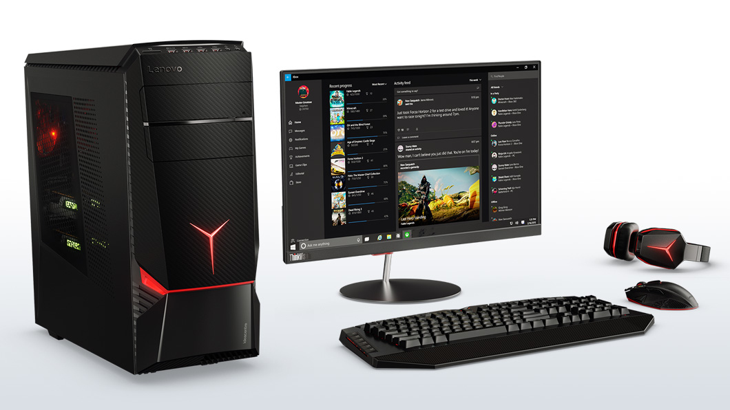 Lenovo IdeaCentre Y900 Intel® Core™ i7 i7-6700K 8 GB DDR4-SDRAM 1.12 TB HDD+SSD AMD Radeon RX 480 Windows 10 Home Tower PC Black, Red image 5