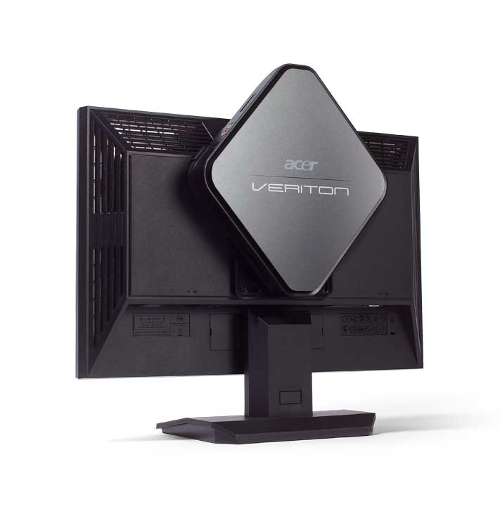 Acer Veriton N260G Intel Atom® N280 2 GB DDR2-SDRAM 160 GB Intel® GMA 4500M Windows 7 Professional PC image 3