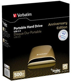 Verbatim 500GB Portable HDD external hard drive 5400 RPM 2.5″ USB 2.0 Gold image 3