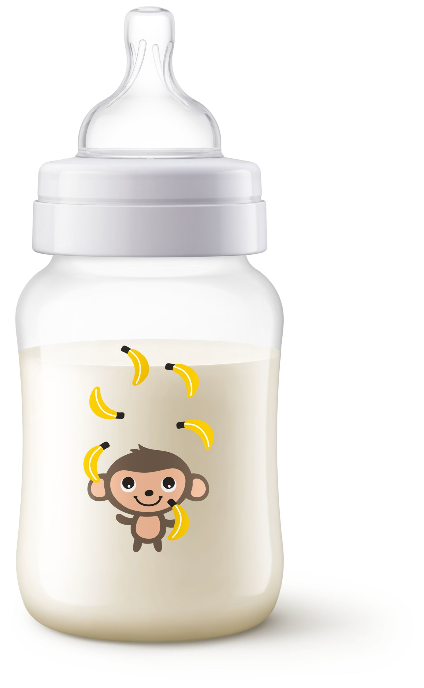 Philips AVENT Classic+ رضّاعة أطفال، SCF574/11، 260 مل، شفاف/أبيض