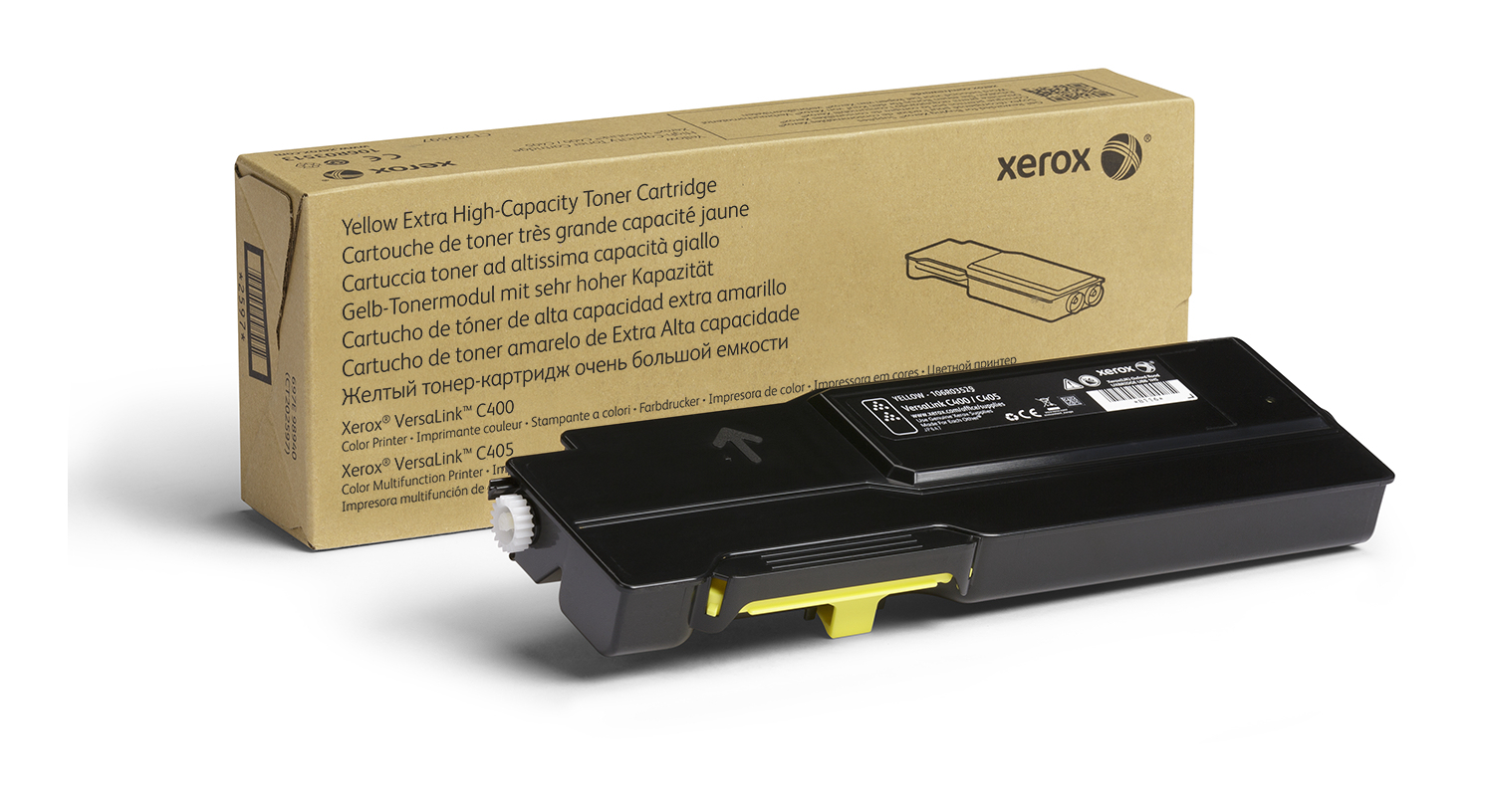 Xerox VersaLink C400/C405 gul tonerkassett, extra hög kapacitet (8 000 sidor)