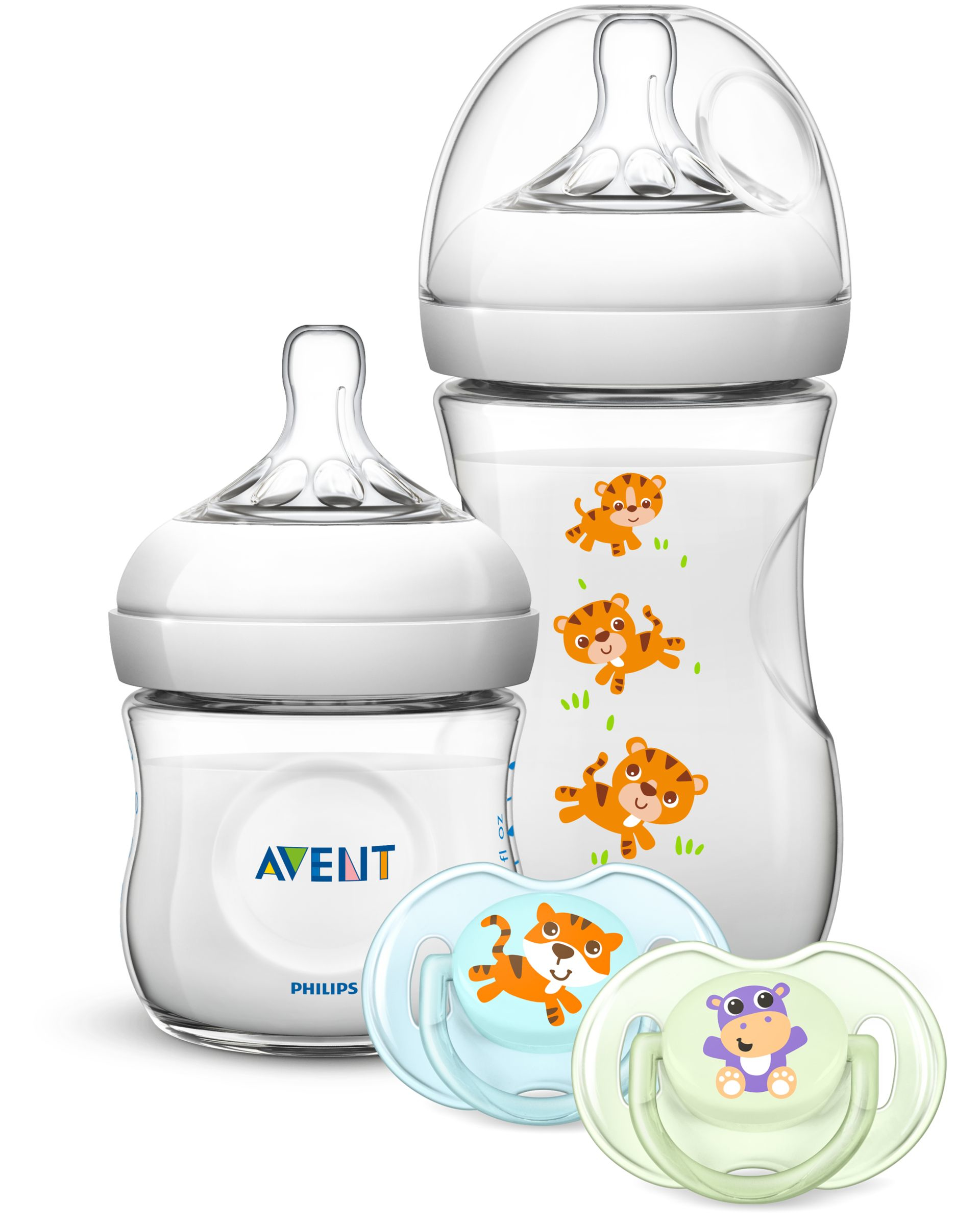Philips AVENT SCD289/01 Bebek Biberon ve Emzik Seti, Şeffaf/Beyaz