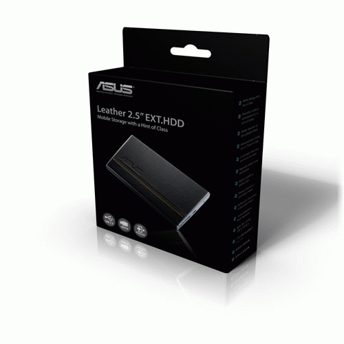 ASUS Leather External HDD, 320GB external hard drive 5400 RPM 2.5″ Black image 2