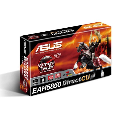 Specs ASUS EAH5850 DirectCU 2DIS 1GD5 1 GB GDDR5 EAH5850 DIRECTCU 2DIS 1GD5
