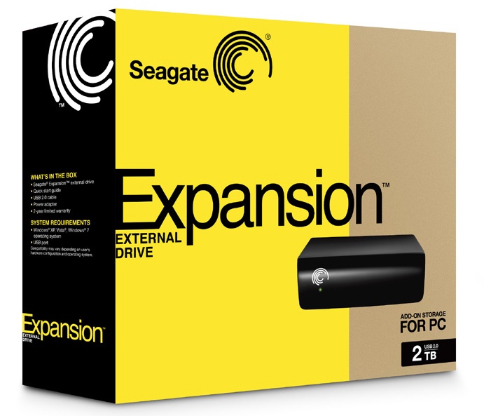 Seagate Expansion HDD 500GB external hard drive 7200 RPM 3.5″ USB 2.0 Black image 2