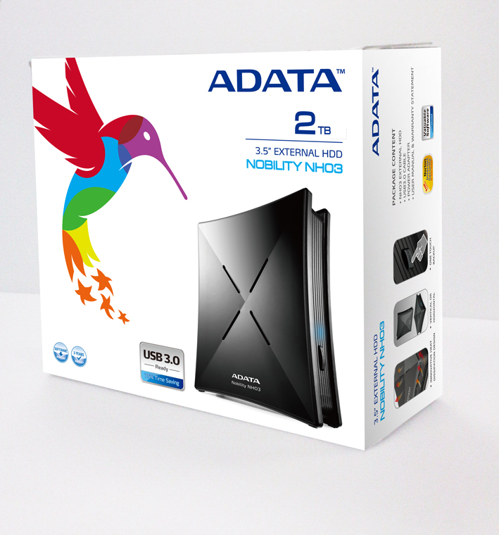 ADATA NH03 Portable USB3.0 2TB external hard drive 3.5″ USB Type-B 3.2 Gen 1 (3.1 Gen 1) Black image 4