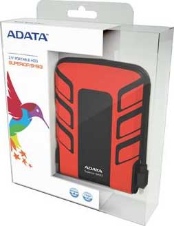 ADATA 750GB SH93 Portable external hard drive 2.5″ Red image 2