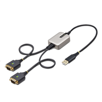 Startech.COM 2FT (60CM) 2-Port USB TO Serial Adapter Cable, 2 YR
