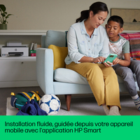 HP Smart Tank Imprimante Tout-en-un 5105, Couleur, Imprimante pour Maison et Bureau à domicile, Impression, copie, numérisation, Sans fil Réservoir d’imprimante haute capacité Impression depuis un téléphone ou une tablette Numérisation vers PDF