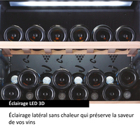 Haier Wine cellar WS105GA Refroidisseur de vin compresseur Autoportante Noir 105 bouteille(s)