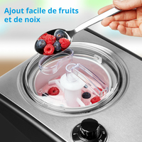 MEDION MD 18387 - Machine à glace Sorbetière - 150 Watt - 1.5 L - Compresseur intégré