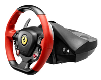 Thrustmaster Ferrari 458 Spider Noir, Rouge Volant + pédales Xbox One